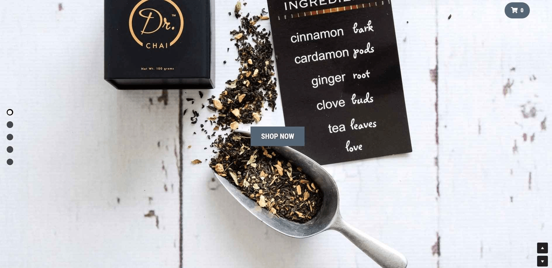 null Dr Chai Tea website